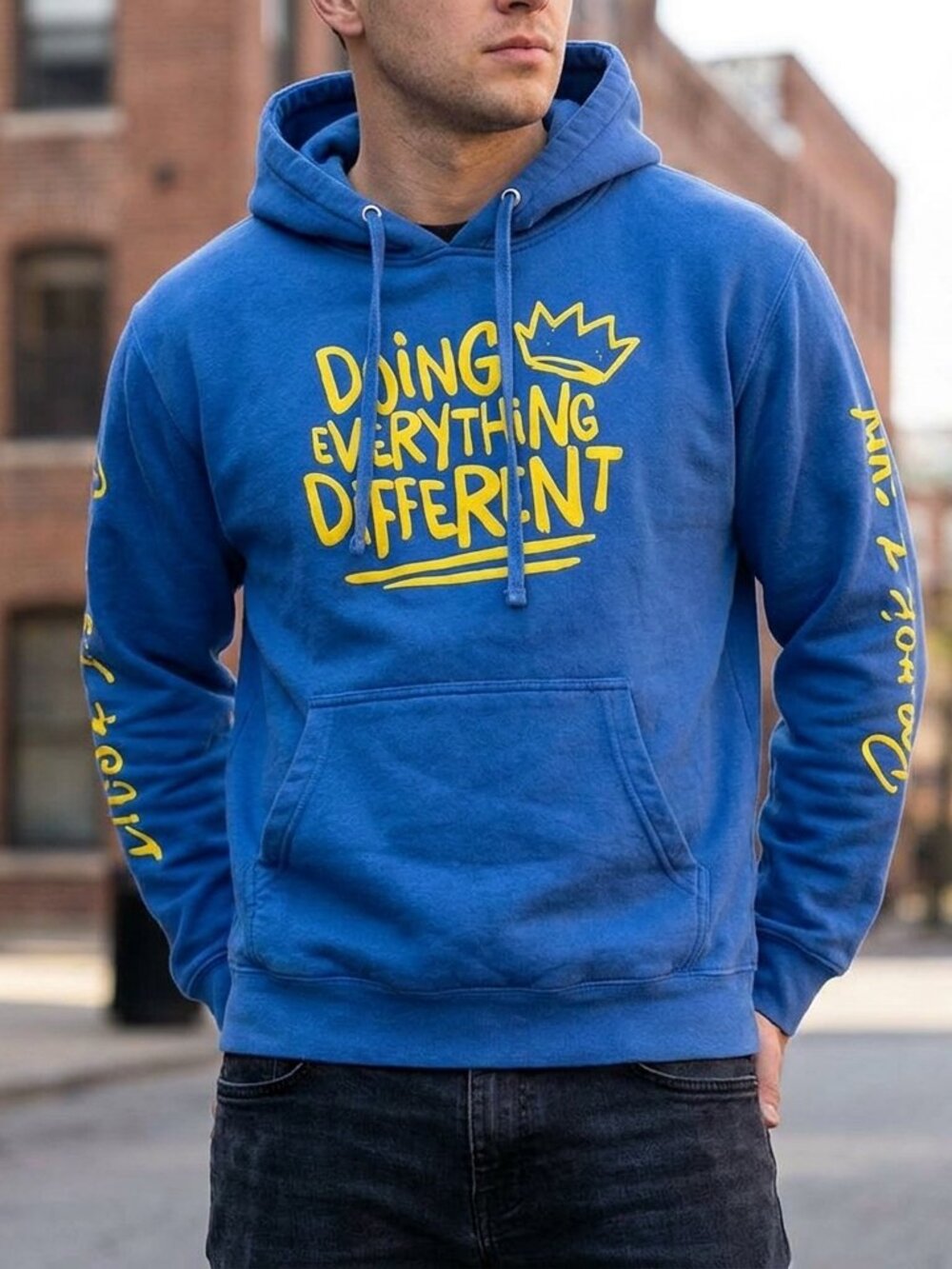 Doing Everything Different | Men’s Hoodie Sweatshirt | Size Medium